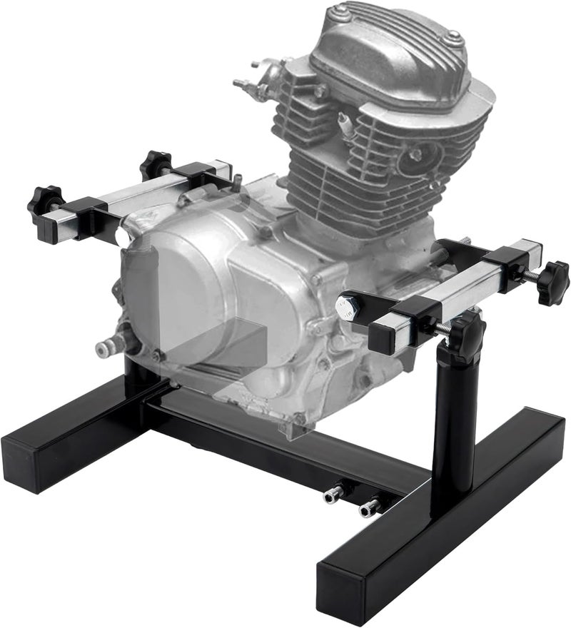 DEETI Heavy Duty Motorcycle Engine Stand, Adjustable Motorcycle Motor Stand for Car/Engine Repair, 1000 lb Capacity, Durable Steel Construction, Easy Assembly & 360° Rotation - Image 1
